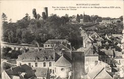 Montfort - Amaury - Anblick der Ruinen des Schlosses - CPA