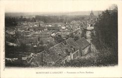 Montfort - Amaury - Panorama und Bardoux Gatter - CPA