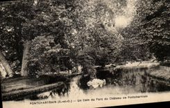 Castle of Pontchartrain - a Corner of the Park of the Castle - CPA