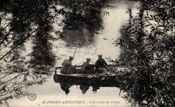 Artistic Poissy - Pretty Corner of Fishing - fishing - CPA