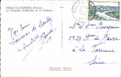 Mailly the Castle - La Chapelle St Nicolas and the Castle - CPA