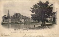 Aaxerre - Egise Saint Germain und der Hotel-Gott - CPA