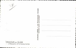 Oradour on Glane - the Ossuary and the borough martyr - CPA