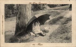 Phantasie - Kind - Rest - die kleine Limousine - CPA