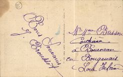 CPA Island of Noirmoutier View on the church and the castle