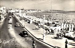 CPA Sande von olonne der Damm und der Strand