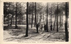 CPA Sion Abschluss Croix de Vie eine Ecke von schonem das Bohrgerat der Kiefern