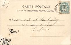 CPA the Vendee the Rock on Yon Statue of Napoleon 1st