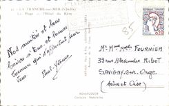 CPSM the Section on sea the beach and the hotel of the dream