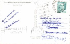 CPSM Notre Dame de Monts Plays des Strandes