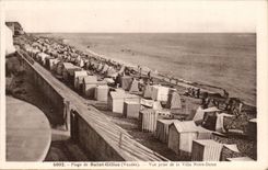 CPA Beach of Saint Gilles Seen from of the Villa Our Lady