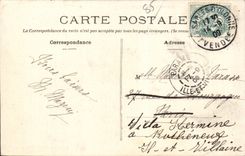 CPA Sande von olonne vollem Meer