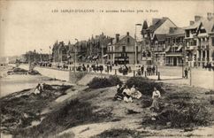 CPA Sande von olonne der neue Damm schliessen das Bohrgerat