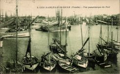 CPA Sande von olonne Panoramic View des Hafens