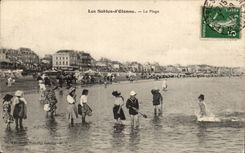 CPA Sande von olonne der Strand