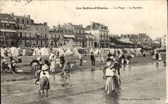 CPA Sande von olonne der Strand der Damm