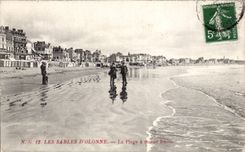 CPA Sande von olonne der Strand hat niedrige Gezeiten