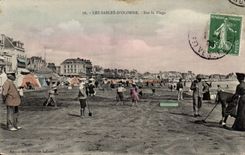 CPA Sande von olonne auf dem Strand Cricket