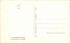 CPA Sables d'Olonne der Damm und der Strand