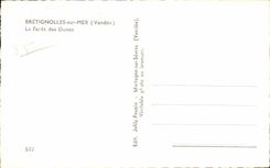 CPSM Bretignolles on Sea the drill of the dunes