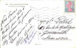 CPSM Sande von olonne der Hafen und der Thatch