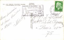 CPSM Sande von olonne das Landungstadium und der Bateau tragen Kontrollen Garnier