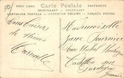 CPA Nimes Garten der Brunnen Statue der Seite