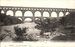 CPA Nimes die Brucke von Gard