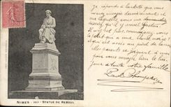 CPA Nimes Statue von Reboul