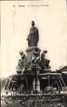 CPA Nimes der Pradier Brunnen