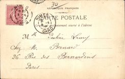 CPA Nimes Statue von Daudet