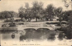 CPA Nimes der Garten des Brunnens die Quelle