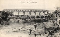 CPA Nimes die Brucke von Gard