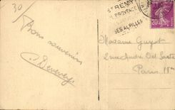 CPA Nimes welches das Haus und das grosse Theater quadriert