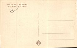 CPA Road of Aigoual (1567m) Bridge of the Jump of the Goat