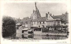 CPA Dreux gesehen auf das Blaise und das Rathaus