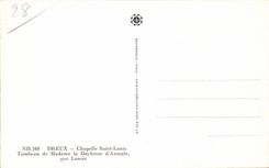 CPA Dreux Wolbung-St- Louisgrab der gnadiger Frau die Herzogin von Aumale durch lenoir