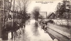 CPA Maintenon gesehen auf das Eure eine Muhlehirse