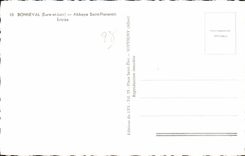 CPSM Bonneval Abbey Saint Florentin Entrance