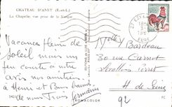 CPSM Schloss von Anet die Wolbung gesehen vom Bassin