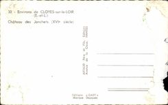 CPSM Umlagerungen von Cloyes auf dem Dormouse-Schloss von Jonchets