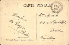 CPA durch den Pfosten eine Ecke des Tales