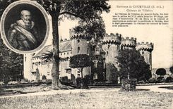 CPA Umlagerungen des Courville Schlosses von Villebon