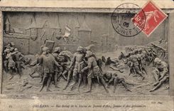 CPA Low Orleans relief of the sttaue of Jeanne of arc Jeanne of arc prisonniere