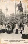 CPA Orleans festivals of Jeanne d' Arc of May 8th the procession clergy