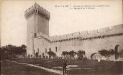 CPA Beaucaire the castle of Montmorency walls and the keep