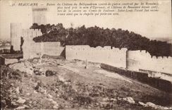 CPA Beaucaire the castle Dimensions walls