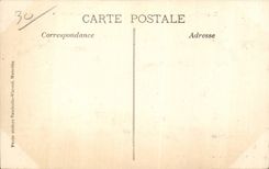 CPA Beaucaire the castle with the distance the castle of Tarascon