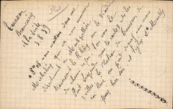 CPA Beaucaire the suspended bridge Passage of the tug boat Canigou