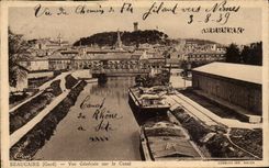CPA Beaucaire View on the canal